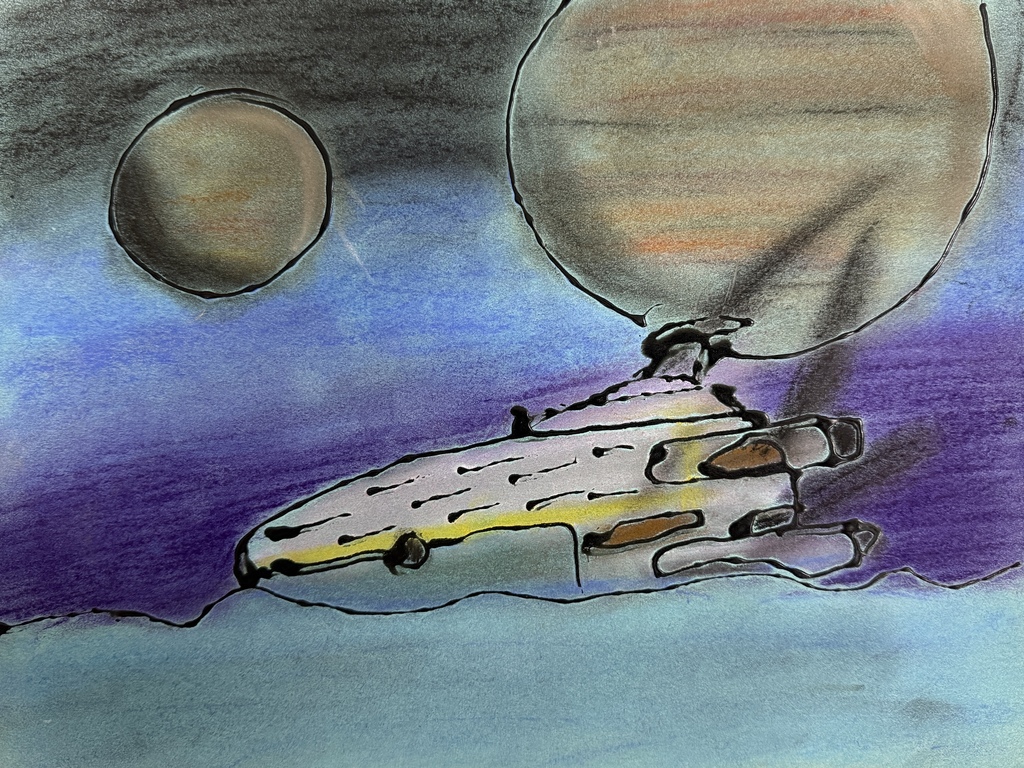 7th grade artists of the week, chalk pastel