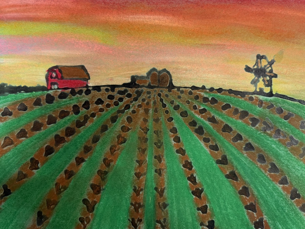 7th grade artists of the week, chalk pastel