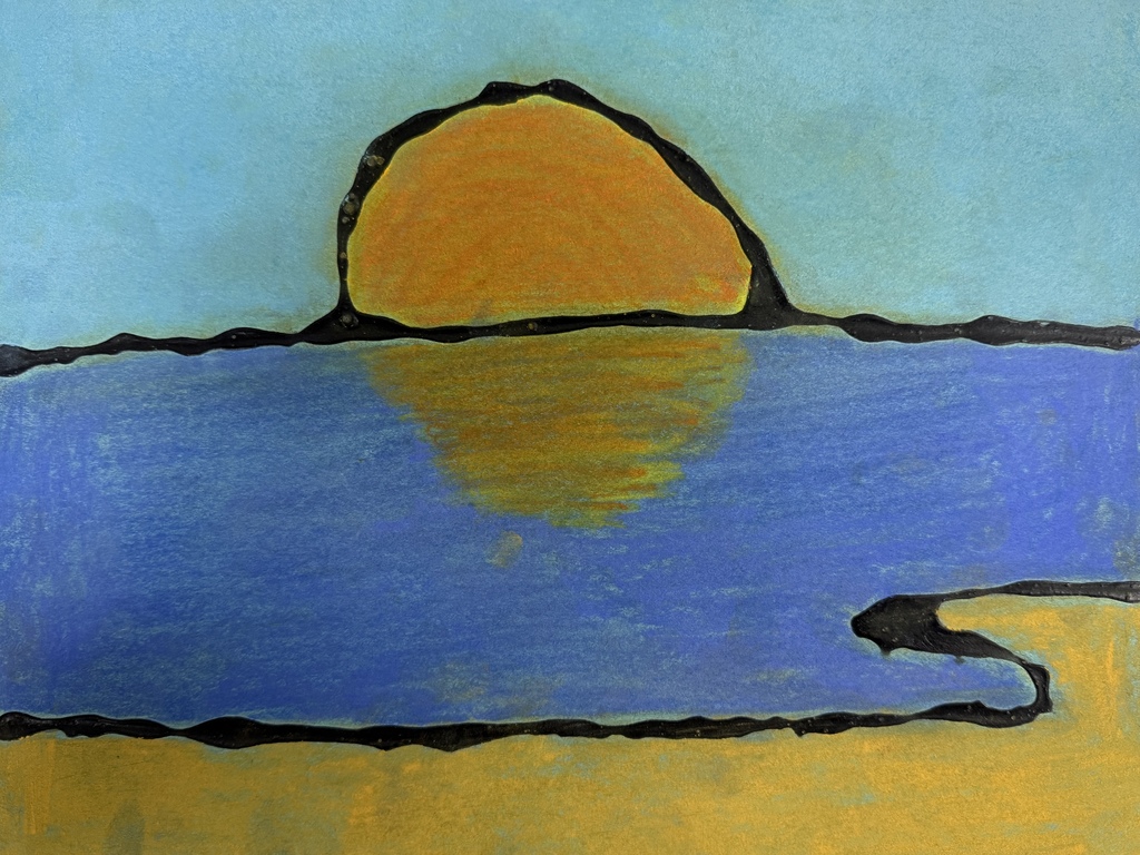 7th grade artists of the week, chalk pastel