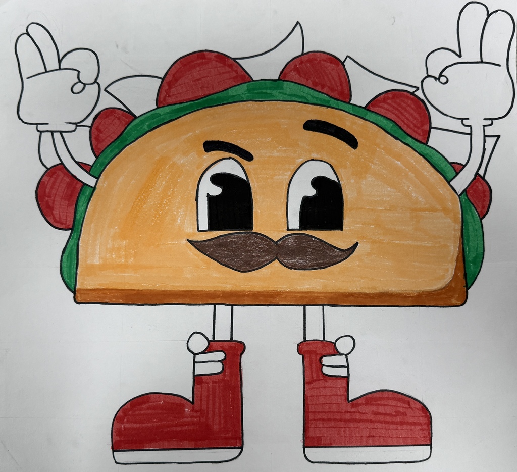 8th grade artists of the week, grid artwork