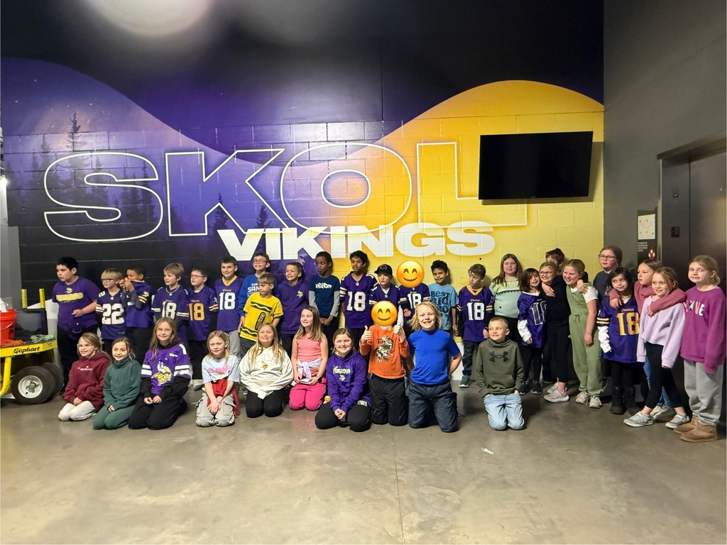 students at viking field trip