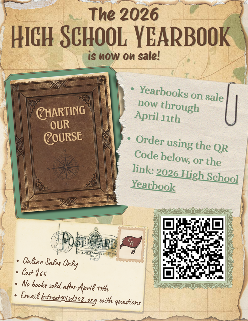 Flyer advertising high school yearbook sales
