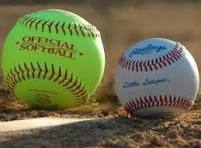 softball and baseball