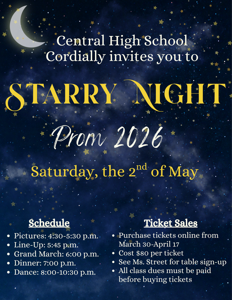 A prom invitation for all juniors and seniors, the theme is "Starry Night"