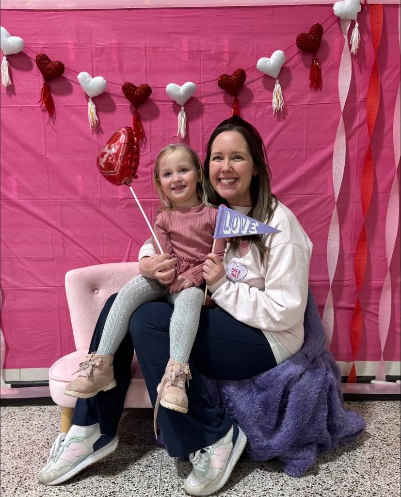 students and parents at sweetheart night