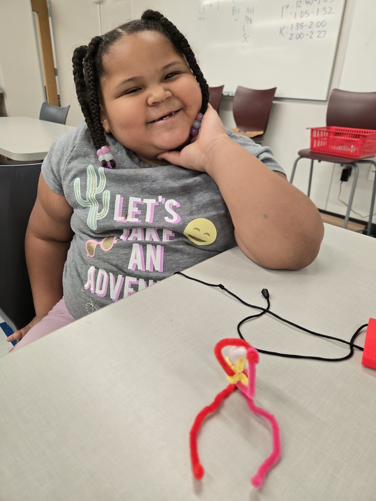 student created figure skater with pipe cleaner and lifesaver mint