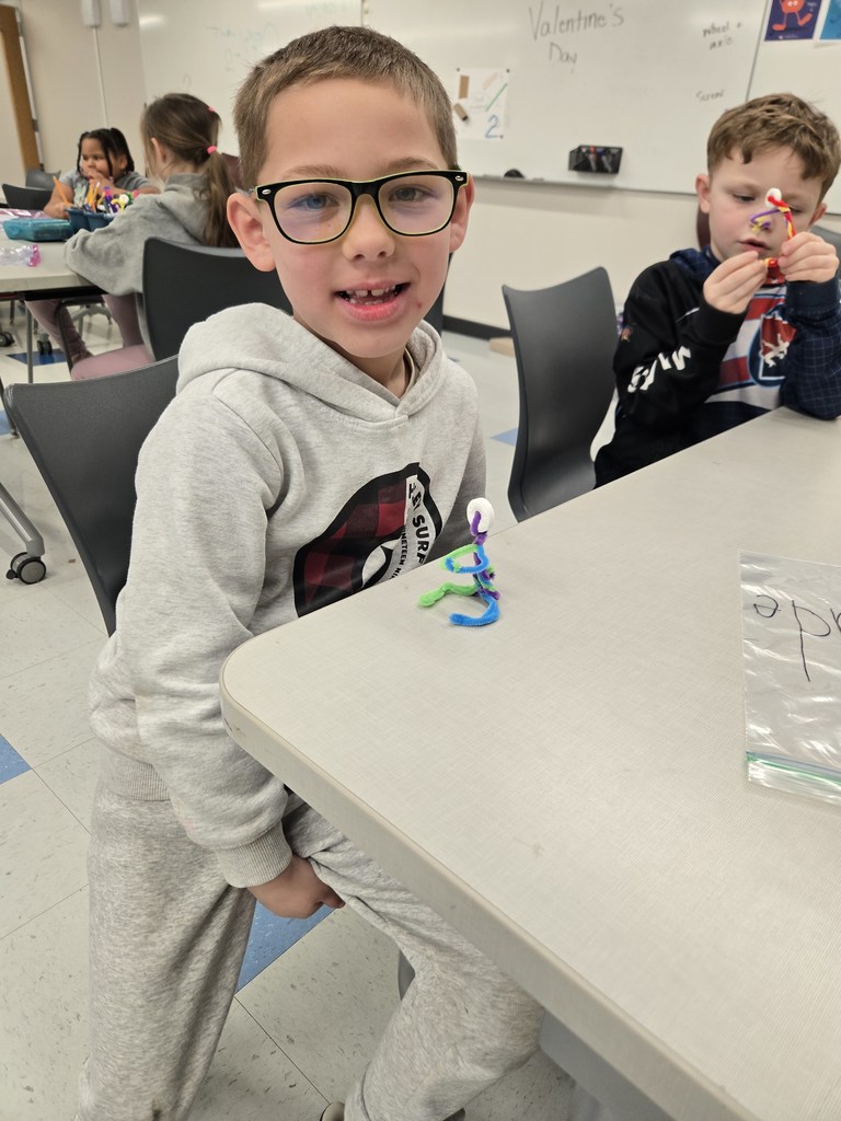 student created figure skater with pipe cleaner and lifesaver mint