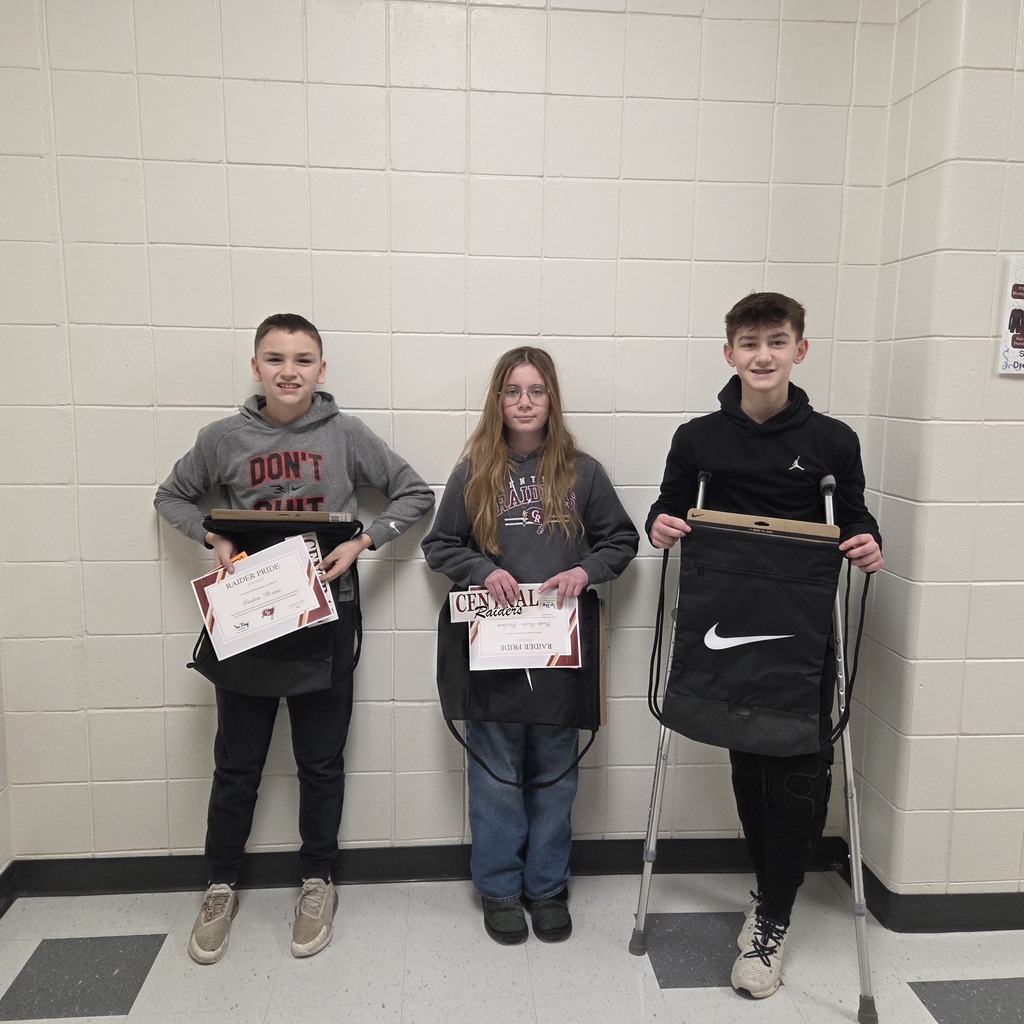 February Middle School Award Winners 