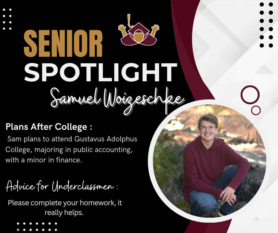 senior spotlight, samuel woizeschke