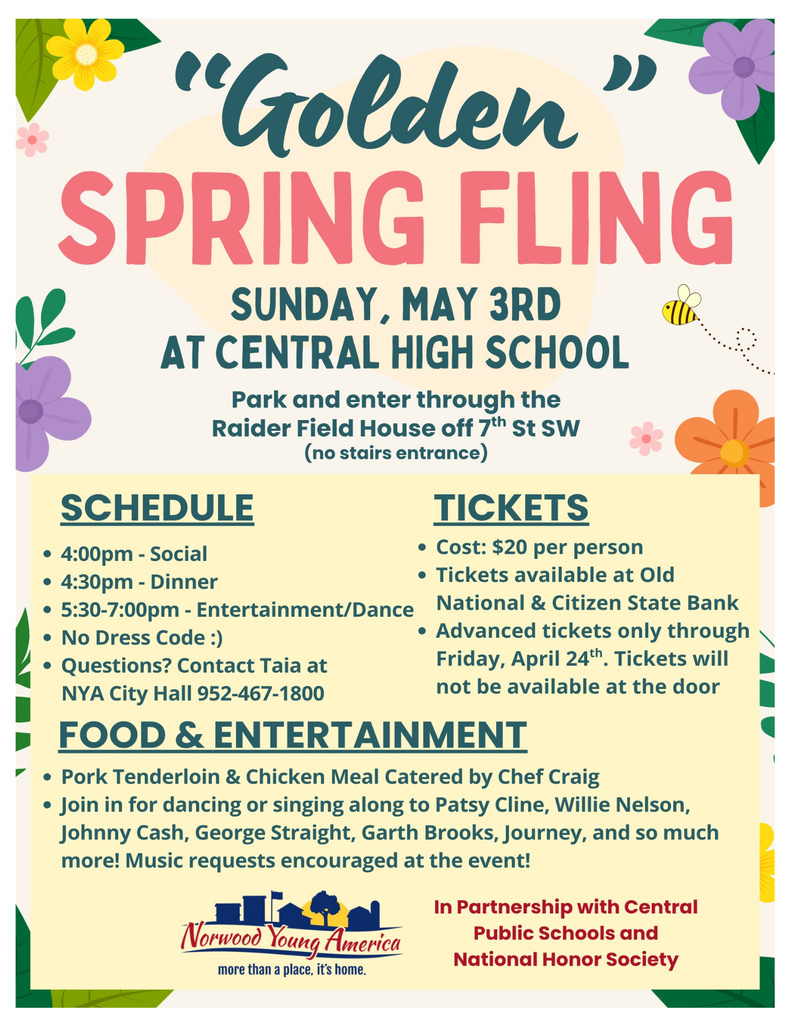 A flyer for a spring dance held the day after prom