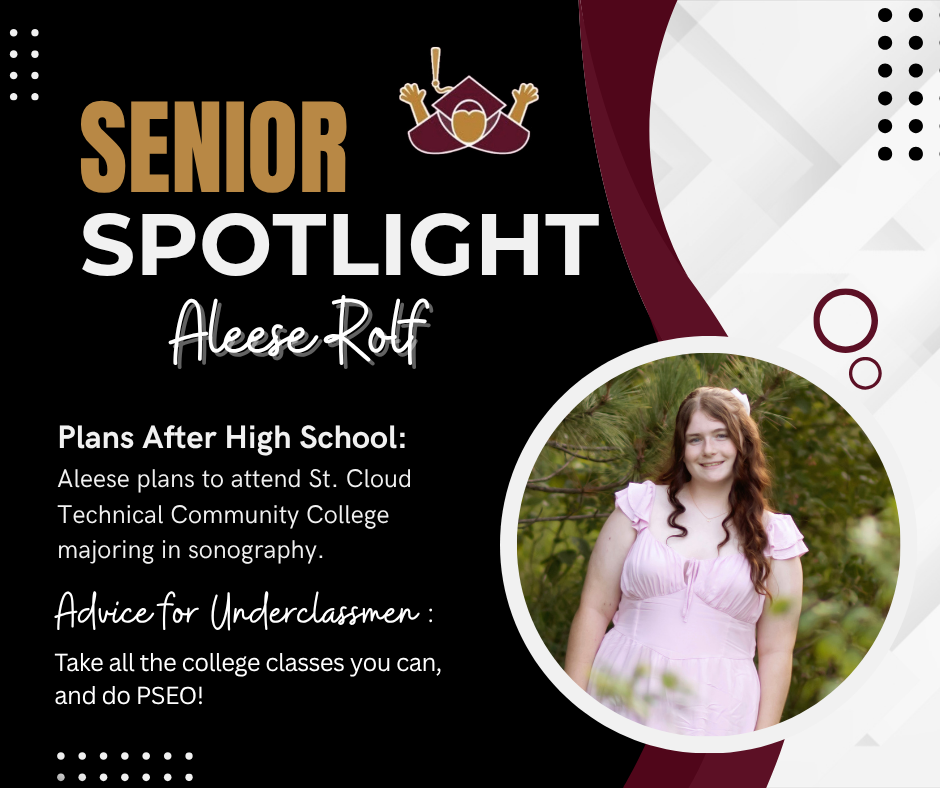senior spotlight aleese rolf