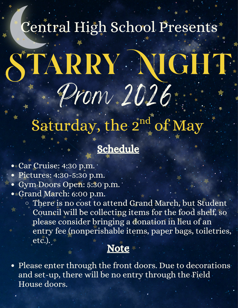 Information about grand march and other prom events