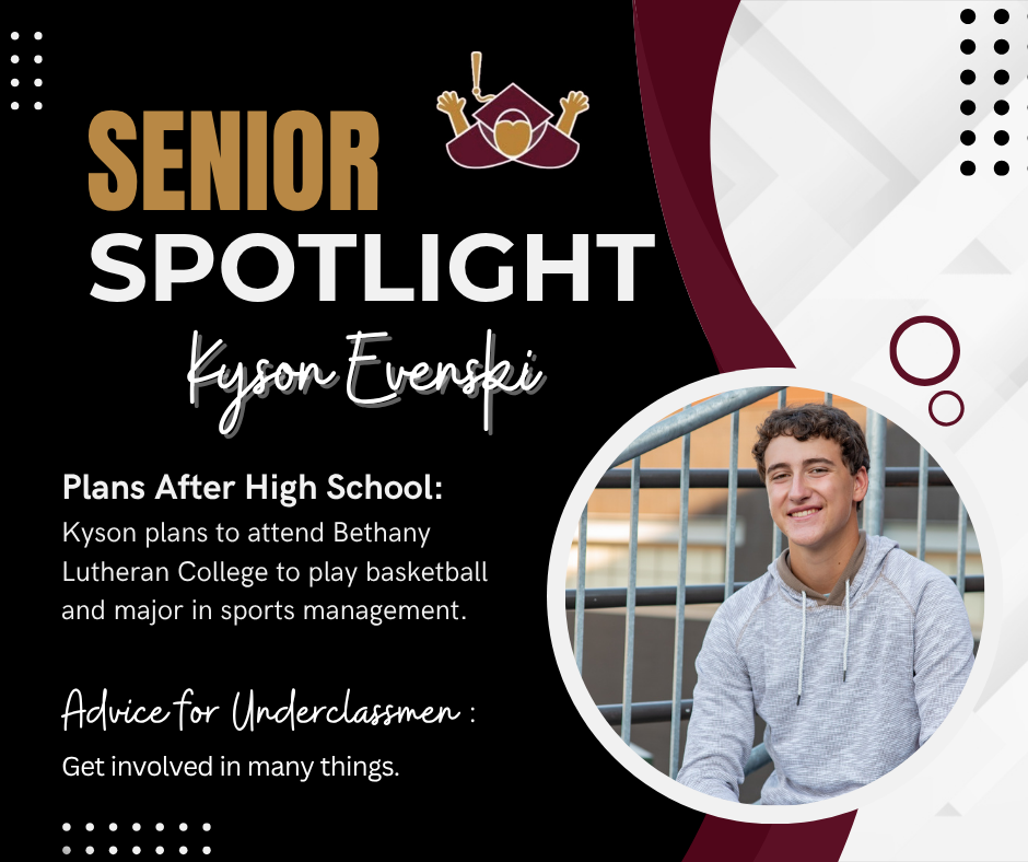 senior spotlight kyson evenski
