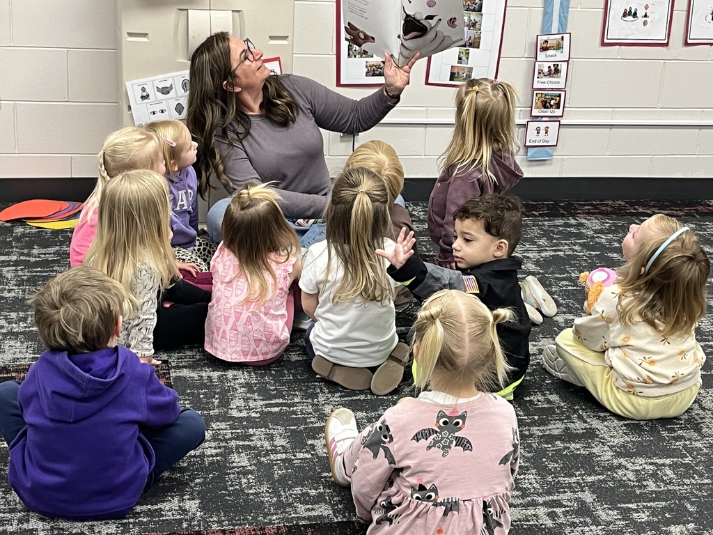 preschool class listening to story