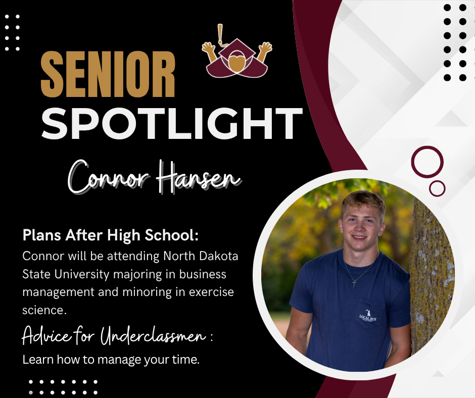 senior spotlight connor hansen