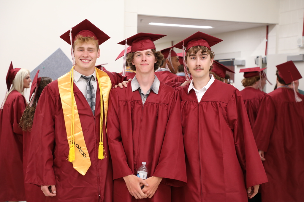 seniors in cap and gown