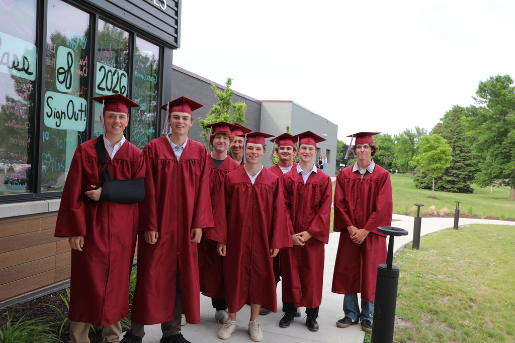 seniors in cap and gown
