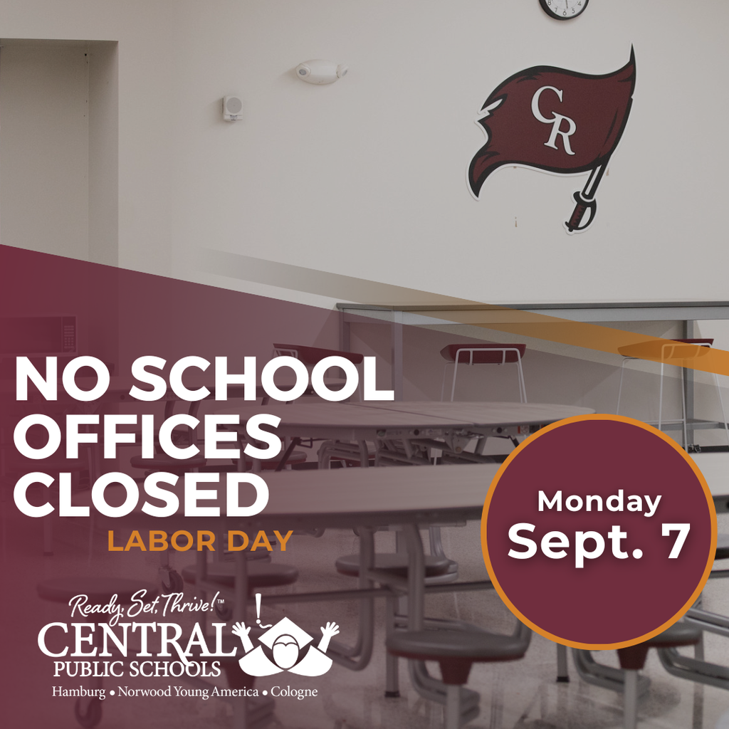 no school offices closed labor day monday sept. 7