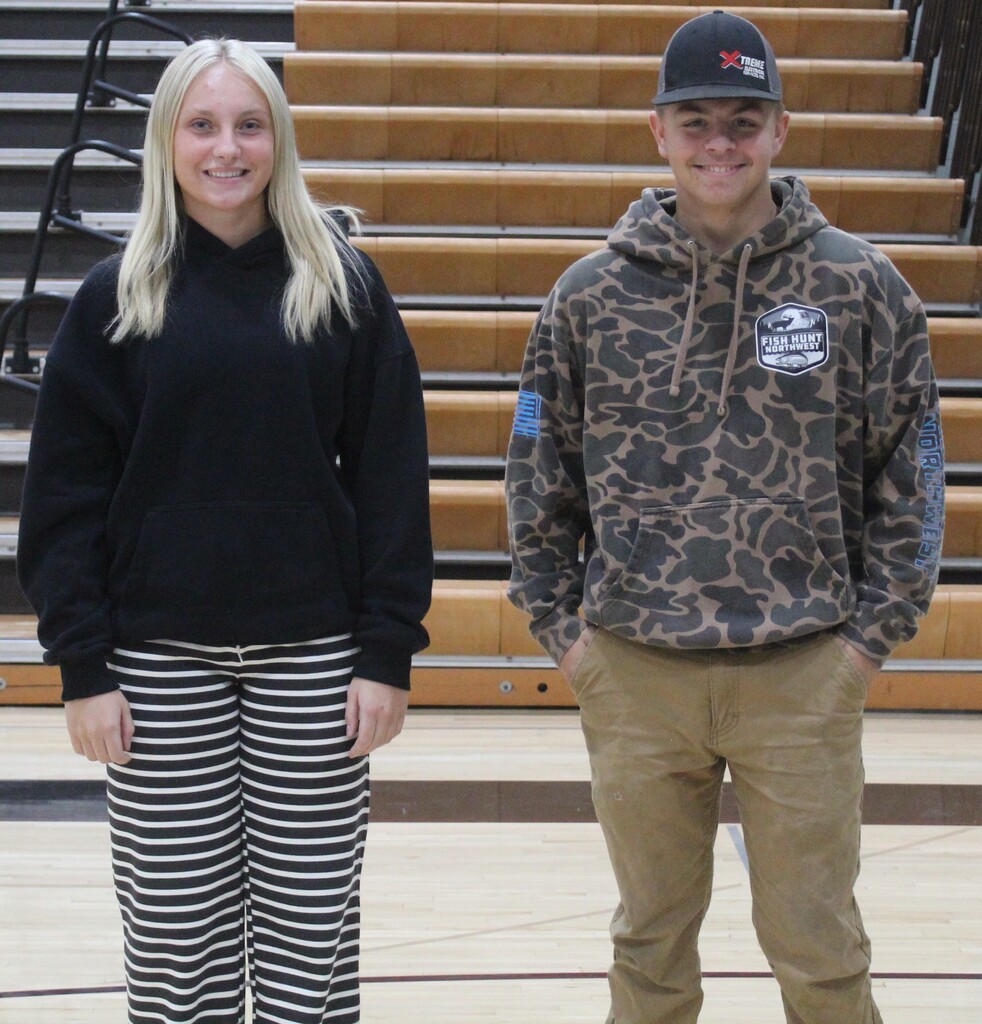2026 Junior Attendants Whitney Cebulla and Colton Krueger  