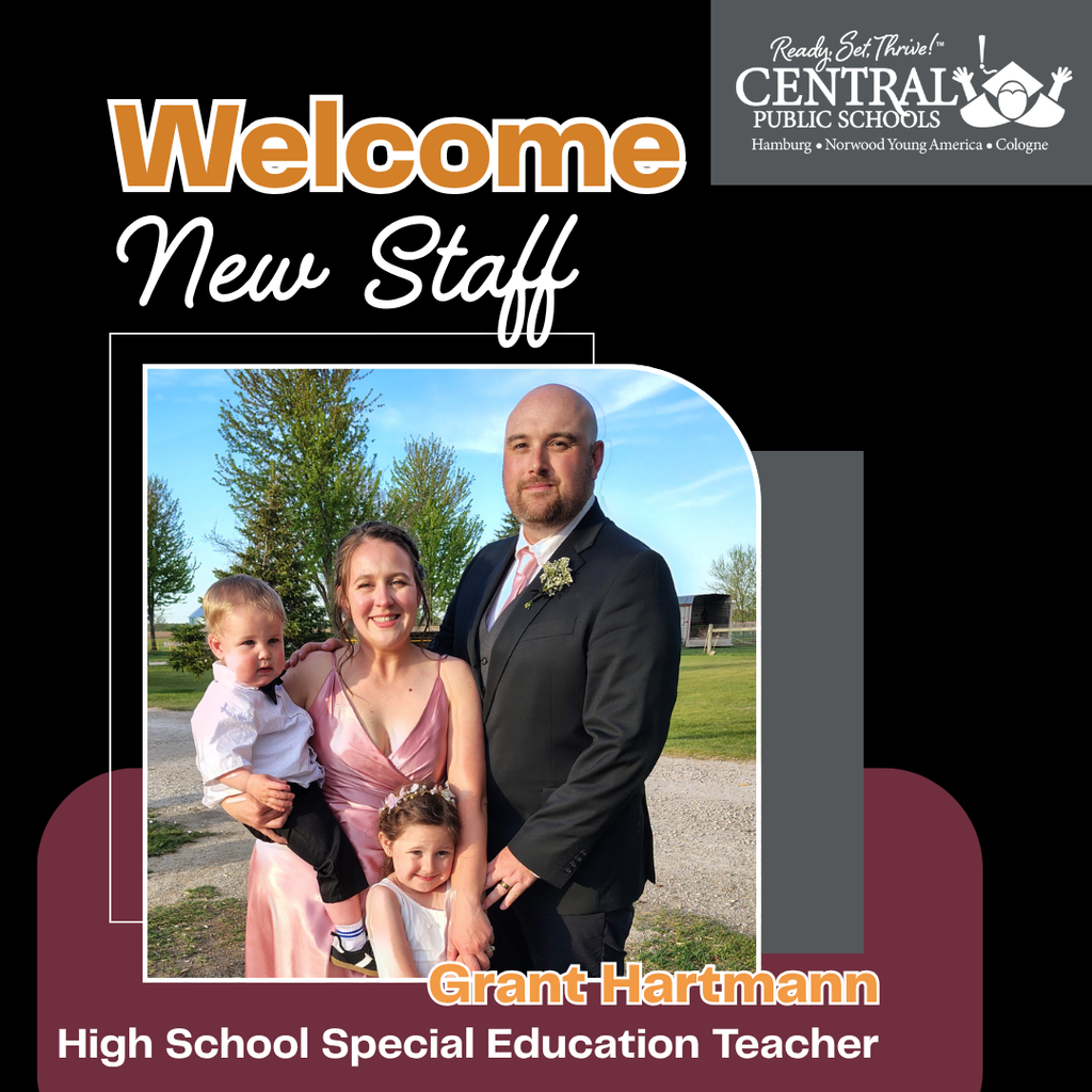 welcome new staff, grant hartmann, high school special education teacher