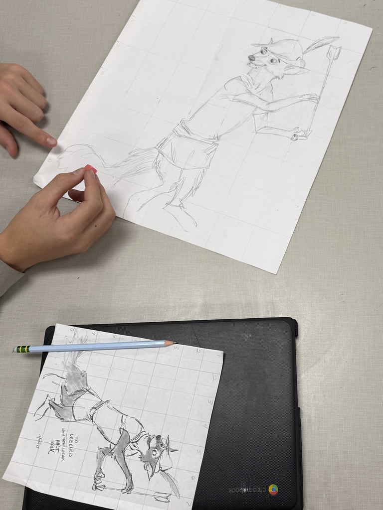 student sketches