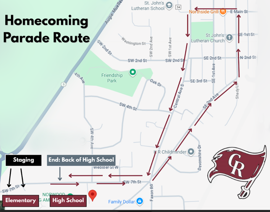 Parade map