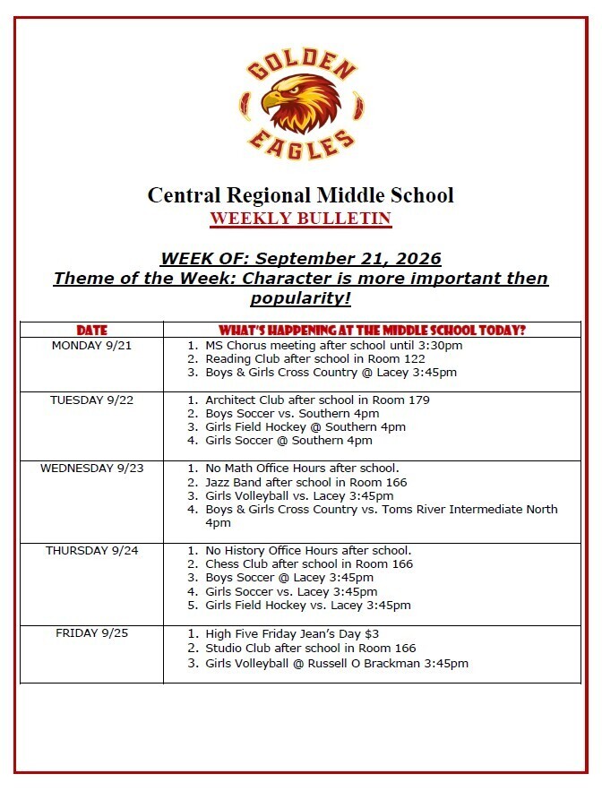 MS Weekly Bulletin