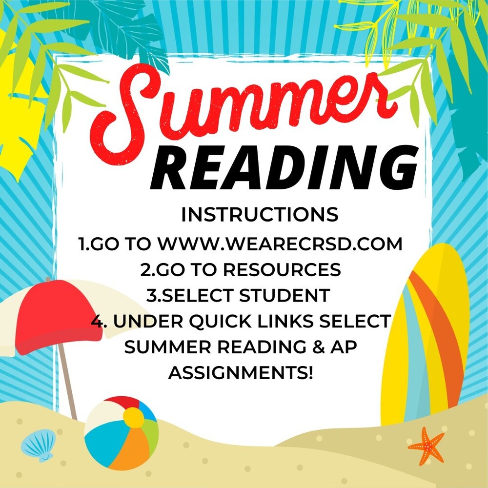 Summer Readig Instructions