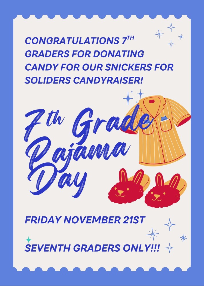 7th Grade PJ Day!