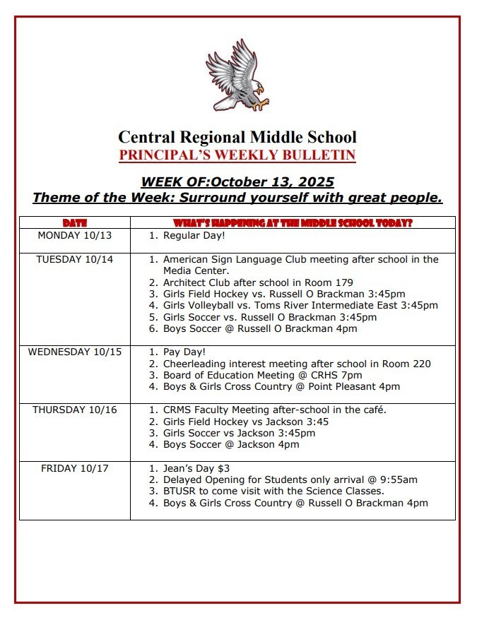 MS Weekly Bulletin