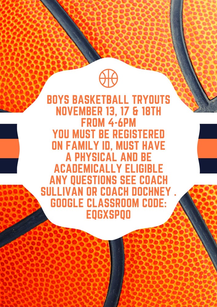 MS Boys Basketball Tryouts!
