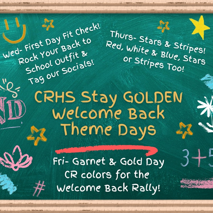 Welcome Back Theme Days