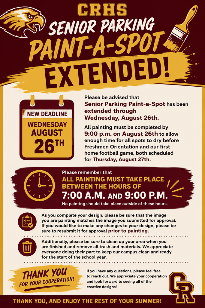 Senior Parking Paint A Spot Extended
