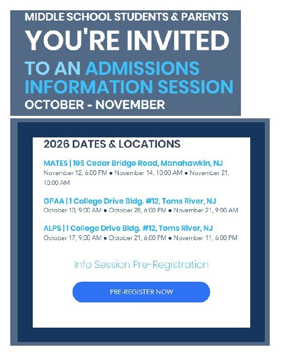 OCVTS Admission Sessions