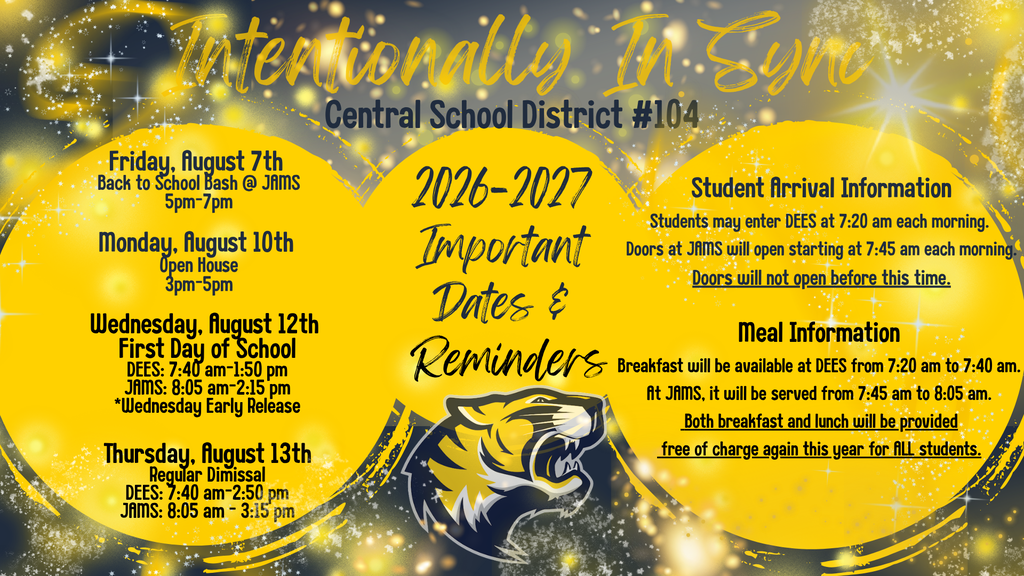 Important Dates and Reminders