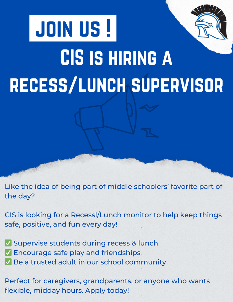 Recess/Lunch Supervisor