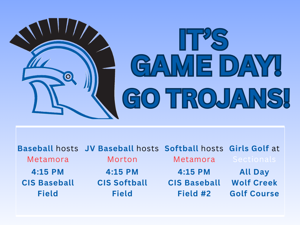 Game Day Schedule for Thursday, September 4. GO TROJANS!