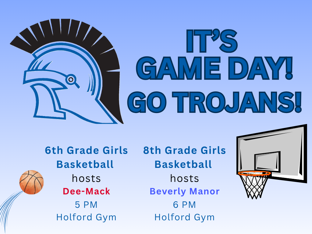 Game Day Schedule for Tuesday, October 21. GO TROJANS!