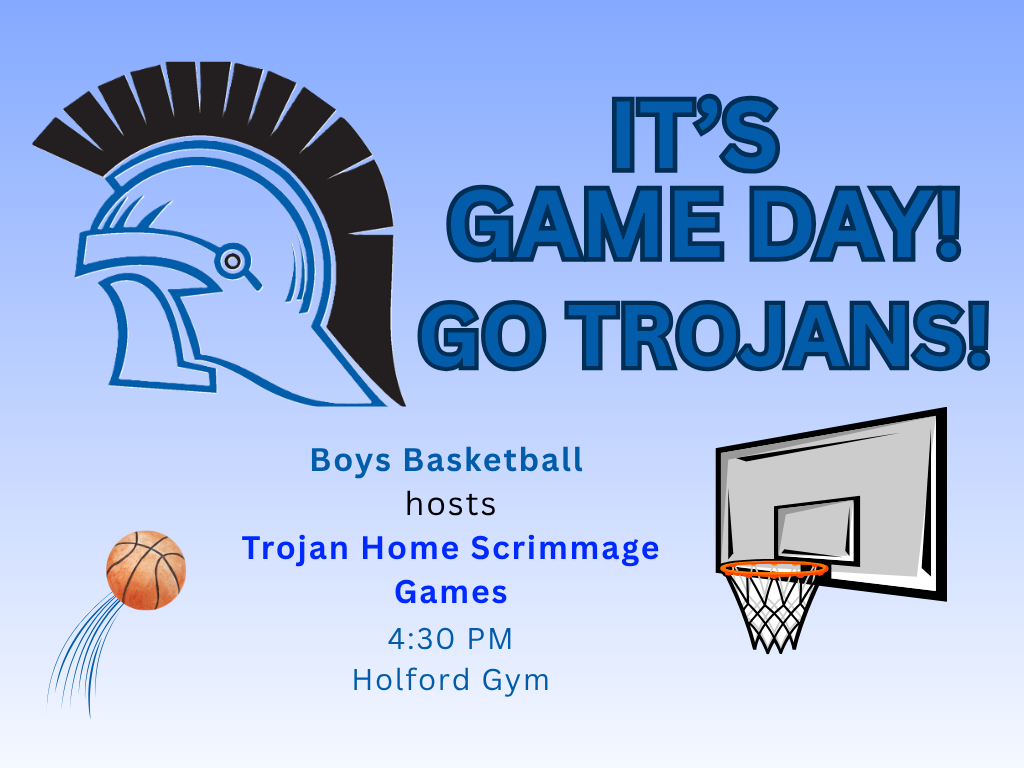 Game Day Schedule for Thursday, October 30. GO TROJANS!