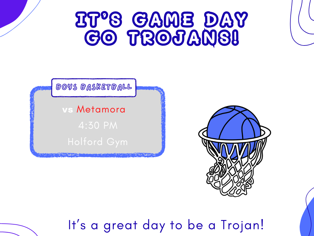 Game Day Schedule for Tuesday, November 4. GO TROJANS!