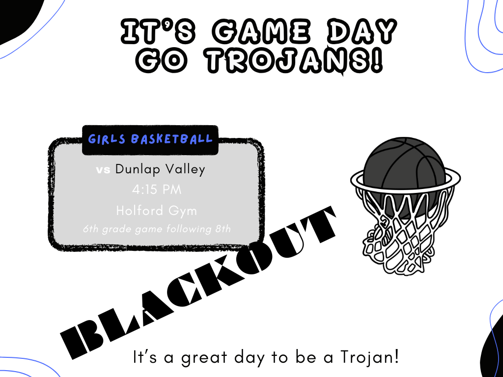 Game Day Schedule for Thursday, November 13. GO TROJANS!