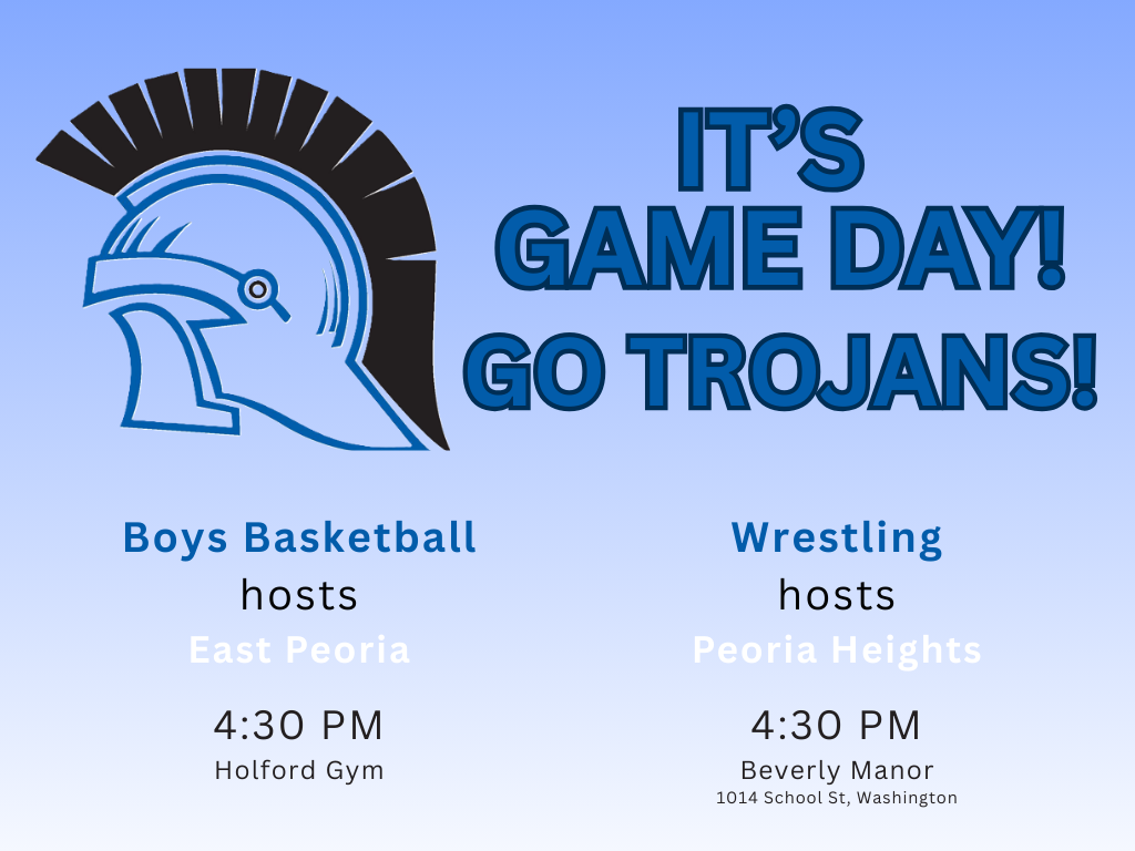 Game Day Schedule for Thursday, January 8. GO TROJANS!