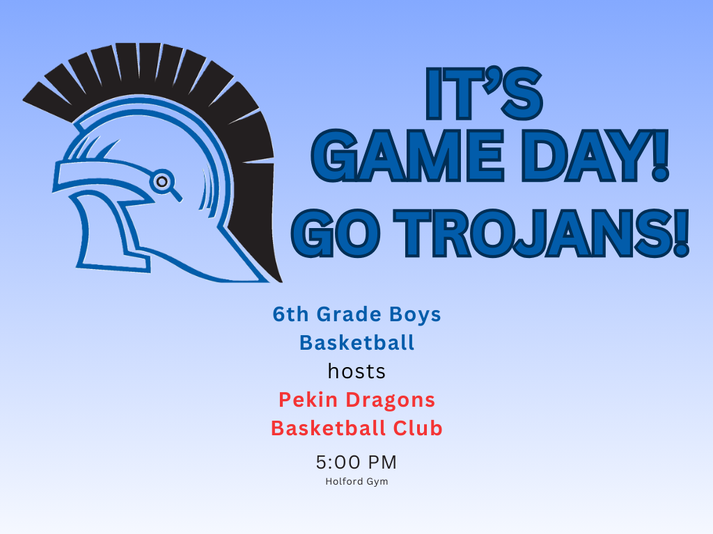 Game Day Schedule for Wednesday, February 18. GO TROJANS!