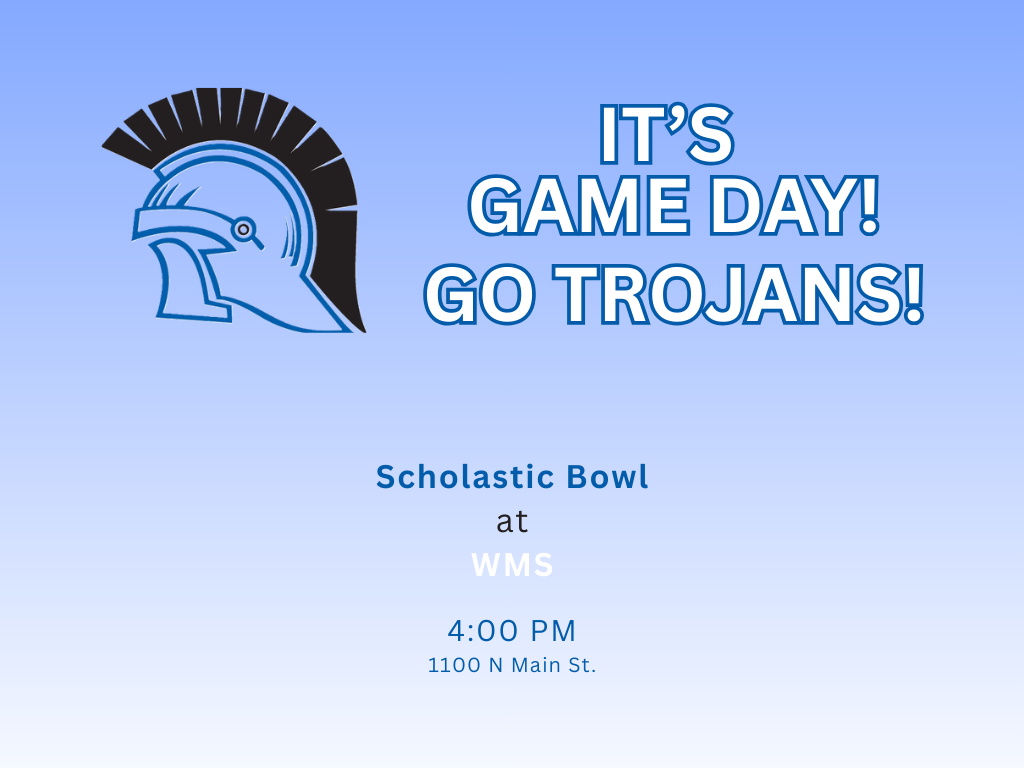 Game Day Schedule for Tuesday, March 3. GO TROJANS!