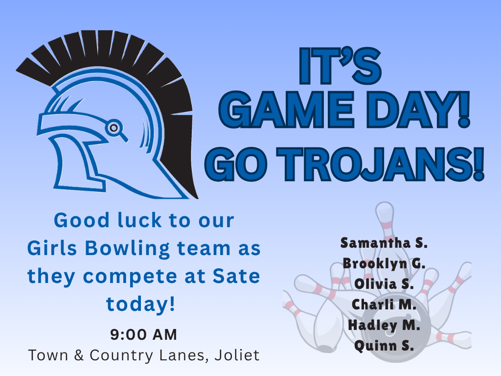 Game Day Schedule for Friday, April 17. GO TROJANS!