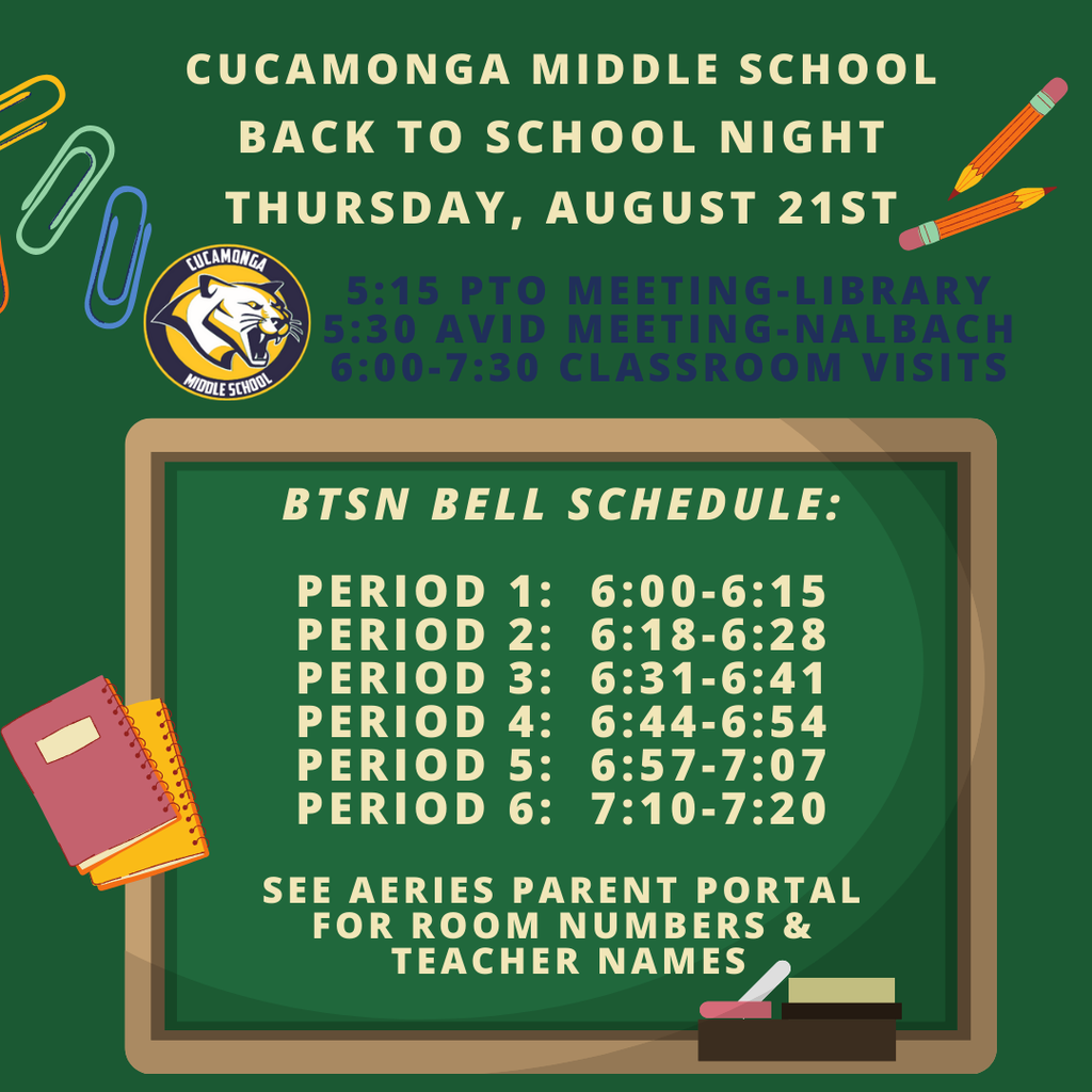 Back to School Night 2025 Post