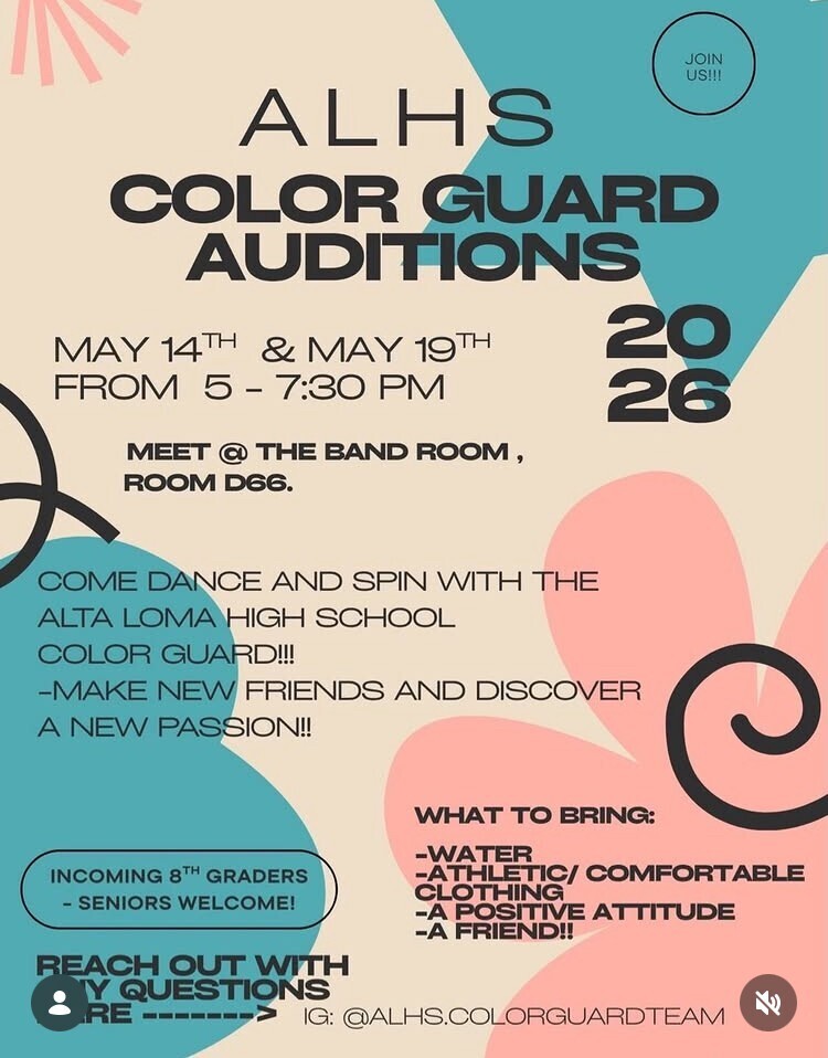 ALHS Color Guard Auditions