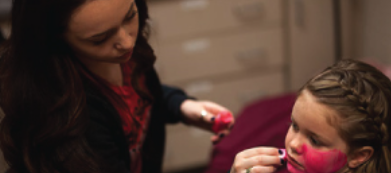 Central Tech Cosmetology Students Help Make a Child Feel Special