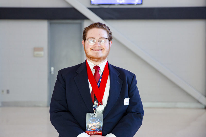 2nd place in Extemporaneous Speech (S) was TJ Jenkins, Cushing.