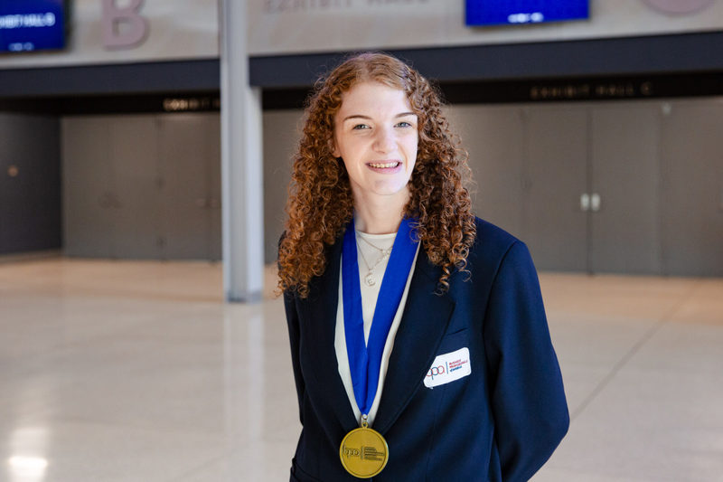 1st place in Presentation Individual (PS) was Layla Hicks, Mannford